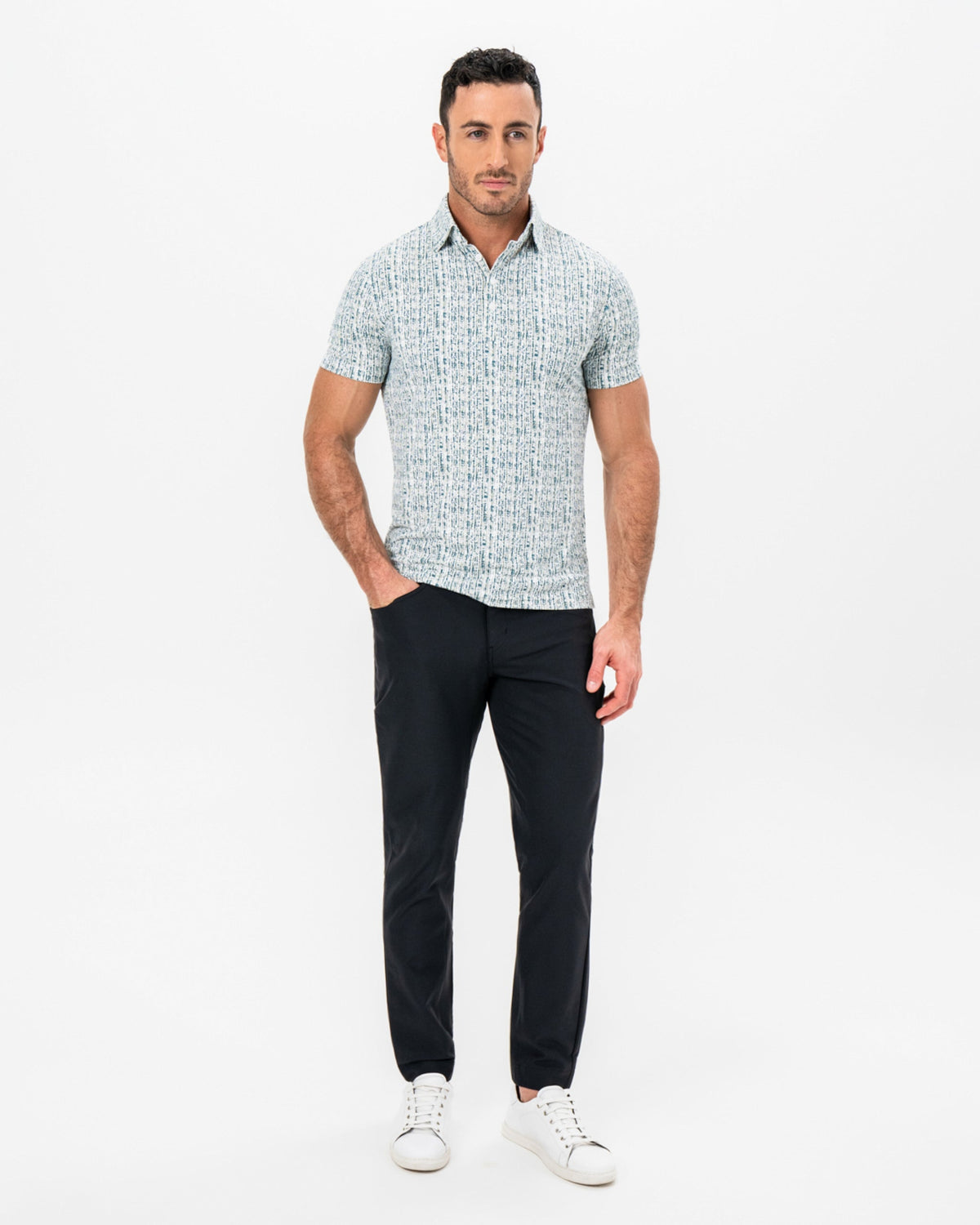 State & Liberty "The Vine" Green & Khaki Sketch Stripe